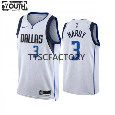 Kinder NBA Dallas Mavericks Trikot Jaden Hardy 3 Nike 2022-23 Association Edition Weiß Swingman